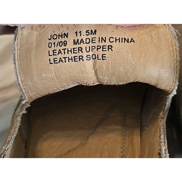 DKNY Men\'s Size 11.5 M John‎ Slip On Light Brown Leather Loafers Dress Shoes